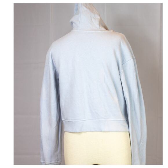 North Face Camp Fleece Pullover Long-Sleeve Crop Hoodie Girls, Blue Sz 14/16 NEW - Picture 8 of 10